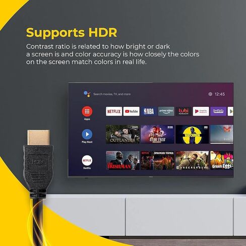 HDMI to HDMI Cable Compatible with Nikon Z8, Z9 Mirrorless Camera. (18Gbps High-Speed- 4K@60Hz, HDMI 2.0) (10-Feet) in Saudi Arabia