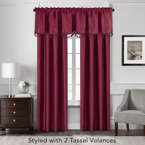 Elrene Home Fashions Colette Faux-Silk Side Door Window Panel, 28 in x 72 in (Side Door Panel), Gold in Saudi Arabia