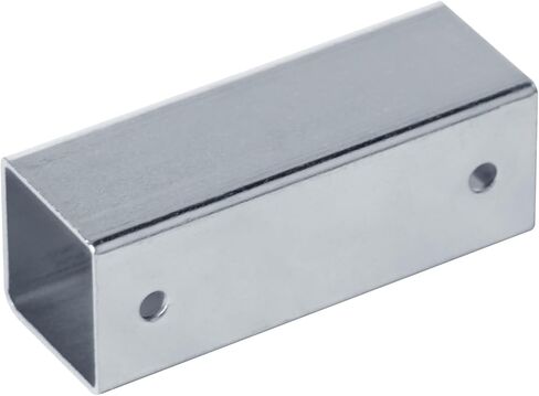 12 PCS 1-1/4" X 1-1/4" Slip Square Tube Coupler, Straight Line Square Tube Connector Heavy Duty Galvanized Square Tube Fittings Fence End Rail Clamps for 31.8 mm Square Pipe, Thickness 1.2mm in Saudi Arabia