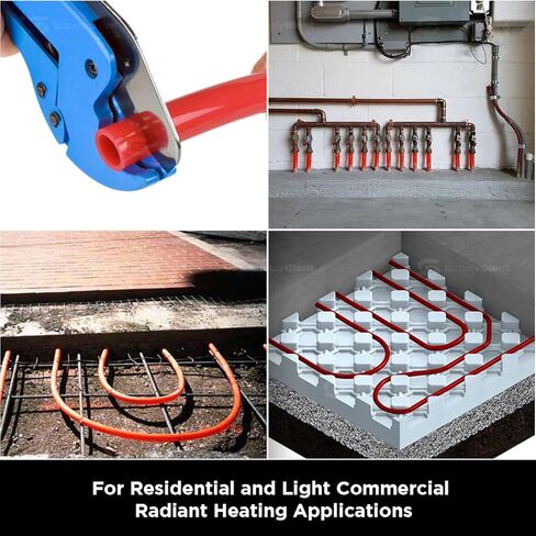 Pex-A Tubing 1 Inch x 100 Feet PEX Pipe, Oxygen Barrier Flexible Water Tubing for Hydronic Radiant Floor Heating, 1" PEX Tubing Coil, Red in Saudi Arabia