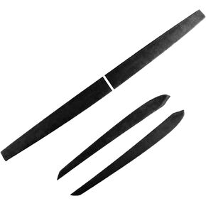 Dashboard Wrap Cover & Inner Front Door Trim Panel Armrest Wrap Cover Alcantara and ABS Material Compatible with Tesla Model Y/3 (A3-Dashboard&Doorpanel)