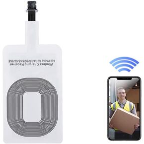 Universal Ultra Slim Wireless Charger Charging Receiver Module, Qi Receiver Widely Suitable for Android/iOS/Type C Mobile Phone and Other Qi-Enabled Phones(iOS)