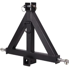3 Point 2" Receiver Trailer Hitch - Category 1 Tractor Drawbar Hitch Adapter for Kubota, John Deere, BX, LM25H, WLM Tractor, NorTrac, Yanmar, Kioti, Cat