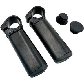 UPANBIKE Bike Bar Ends Aluminum Alloy Lock On Ergonomics Design Mountain Bike Road Bicycle Handlebar Ends (Black)