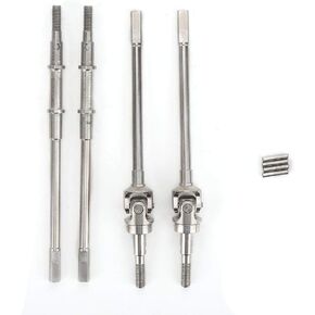RC Drive Shaft, Stainless Steel Drive Shaft RC Front Rear Axle Drive Shaft Compatible with SCX10 II 90046 90047 Model Car