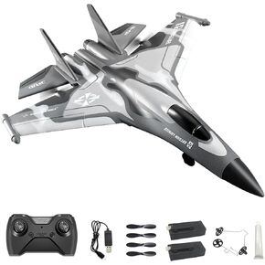 Rc Plane F-22, Stealth Raptor Remote Control Airplane 3 Channel Stunt Fighter with 3 Modes Xpilot Stabilization System Easy Fly for Beginners, Aircraft Toy Gift for Adults & Kids