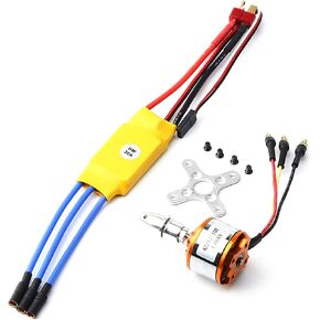 GoolRC 2212 2200KV Brushless Motor 30A ESC with T Plug 3.5mm Banana Connectors for RC Plane Helicopter Electronic Speed Controller