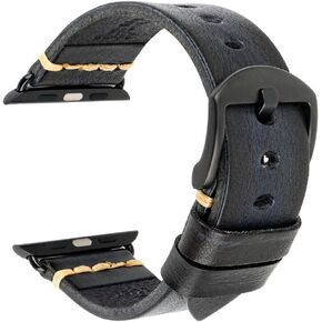 REZERO Smartwatch Bands Compatible with Apple Watch, Vegetable Tanned Leather Watch Straps, Watch Bands Replacement for iWatch 38 40 41 42 45 49mm, Watch Bands for Men, Women, Gifts