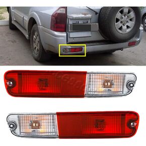 Rear Bumper Lamp Tail Lamp Reflector Signal Lamp Brake Lamp For Mitsubishi Pajero Montero V73 V75 V77 2003 2004 2005 2006 2007 With Bulb Red