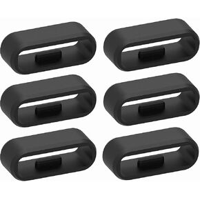 18MM Width Band Keeper Compatible with Garmin Vivosmart HR/HR Plus/Vivosport Fastener Loops Replacement Band Holder, 6 Pack Fasteners for Gear Fit2 Pro/Approach X40/Approach X10 Bands
