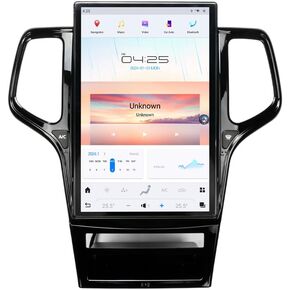 14.4 Inch Qualcomm Android 11 Car Radio for Jeep Grand Cherokee 2011-2013 Stereo Replace Tesla Style IPS Touch Screen Android Auto GPS Navigation Head Unit Multimedia Player