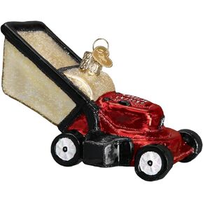 Old World Christmas Bright-Eyed Bulldozer Glass Blown Ornament for Christmas Tree