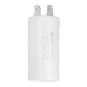 uxcell CBB60 Run Capacitor 12uF 450V AC Double Insert 50/60Hz Cylinder 70x35mm White for Air Compressor Water Pump Motor
