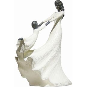 Living Room Decor Collectible Figurines - Mom and Child Playing Ornament, Modern Art Home Decoration Sculpture for Mothers Day Birthday Thanksgiving Office Shelf Bedroom Decor Gift