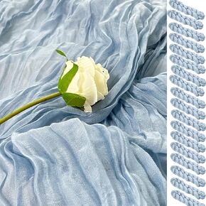 Herda 13.3Ft Long Cheesecloth Table Runner Beige,160 in Rustic Boho Gauze Sand Table Runner Cheese Cloth for Weddings Bridal Baby Shower Birthday Parties Sheer Table Scarf Decorations (Ivory Cream)
