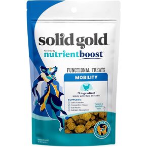 Solid Gold Healthy Dog Treats - Functional Treats for Training + Gut Health - Pumpkin with Flaxseed Healthy Training Treats for Dogs - 5.2 oz