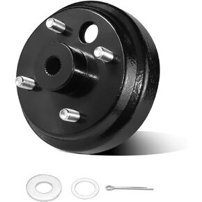 Golf Cart Brake Drum/Hub Assembly Electric for EZGO TXT 1982-Up Models, EZGO OEM Brake Drum Replaces OEM# 19186G1P