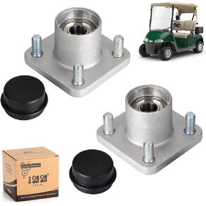 10L0L Golf Cart Wheel Hub Assembly for EZGO RXV 2008-up Gas & Electric, with Bearing & Cap, OEM# 609603 19862G1 602340 602341 12091G2, Set of 2