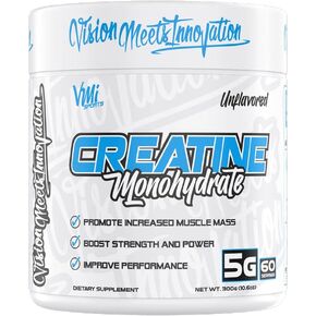 VMI Sports Creatine Monohydrate Powder Muscle Mass – Strength – Size – Power | 5 Grams per Serving (60 servings, Gummy Bear)