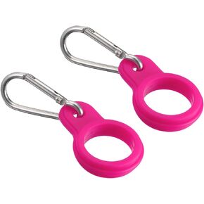 PATIKIL Silicone Water Bottle Clip with Buckle, Drink Holder Hook Keychain Clip Ring for Outdoor Activities Daily Use