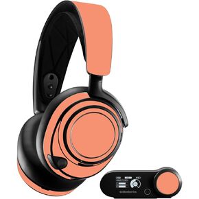 MightySkins Skin Compatible with SteelSeries Arctis Nova Pro - Solid Peach | Protective, Durable, and Unique Vinyl Decal wrap Cover | Easy to Apply, Remove, and Change Styles | Made in The USA