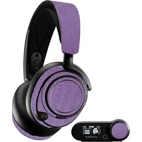 MightySkins Skin Compatible with SteelSeries Arctis Nova Pro - Purple Gator Skin | Protective, Durable, and Unique Vinyl Decal wrap Cover | Easy to Apply, Remove, and Change Styles | Made in The USA