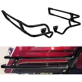 Motorcycle Saddlebag Guard Mounts Bracket Fit For Harley Touring Road King Electra Glide Ultra Classic 2014-2023 Black