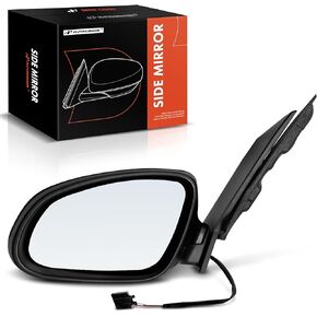 A-Premium Driver Side Manual Door Mirror - Compatible with Buick Verano 2012-2017 - Non-Heated Manual Folding Black Outside Rear View Mirror - Replace# 22762389