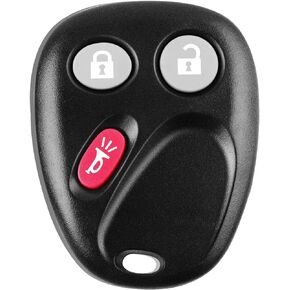 Car Key Keyless Entry Replacement fits for 2003 2004 2005 2006 2007 Cadillac Escalade Chevy Avalanche Silverado Suburban Tahoe and GMC Sierra Yukon Hummer H2 3Button FCCID: LHJ011 (Pack of 1)
