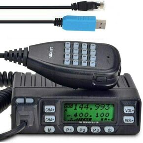 VV-898S Dual Band 25W 2 Way Radio Car Mobile Radio Tranceiver Walkie Talkie with Programming Cable in Saudi Arabia