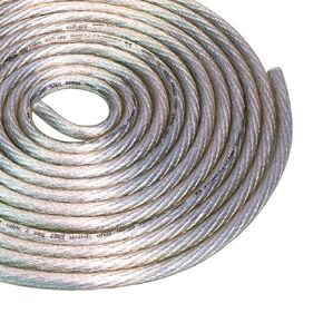 Conext Link 20 FT 2 AWG GA Full Gauge Battery Power Cable Ground Wire Clear Silver OFC Copper （10077）