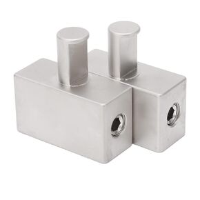 Amp Input Reducer 2pcs, Dual 1/0 Gauge to 1/0 Gauge Amplifier Input Reducer for Car Audio High Power, Plated Aluminum Alloy