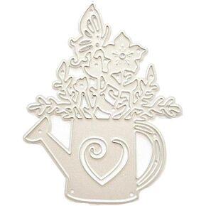 Metal Die Cuts Watering Can Cutting Dies Stencils DIY Cutting Template for Scrapbook Album Paper Card Embossing Crafts Metal Cutting Dies for Card Making, Scrapbooking Die-Cuts