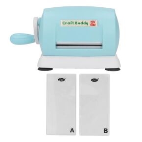 DIY Embossing Machine, Portable DIY Embossing Machine with A B Plates Hand Crank Die Cutting Machine for Paper Handcrafts