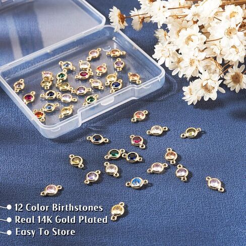 Cheriswelry 48Pcs 15mm Flat Round Gunmetal Alloy Glass Rhinestone Charms Colorful Birthstone Pendants Gunmetal Tiny Dangle Charms for DIY Necklace Earring Bracelet Jewelry Making Handmade Crafts in Saudi Arabia