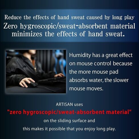 لوحة ماوس للألعاب Artisan FX HAYATEOTSU NINJABLACK ذات ملمس ناعم وحركات سريعة للاعبين المحترفين أو مصممي الجرافيك الذين يعملون في المنزل والمكتب (yMIDz Large) in Kuwait