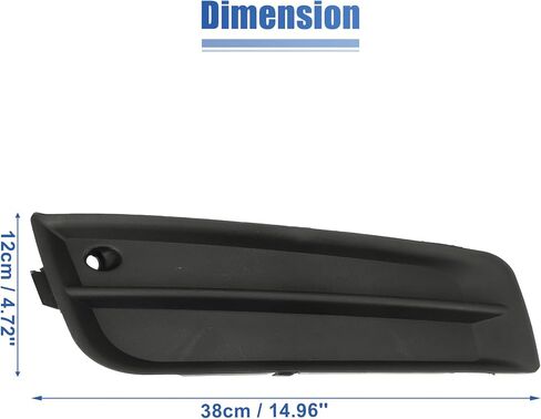 uxcell 1 Pair No.94831150/94831149 Front Left Right Fog Light Grille Cover Trim Fog Lamp Grille for Chevrolet Cruze 2011-2014 in Saudi Arabia