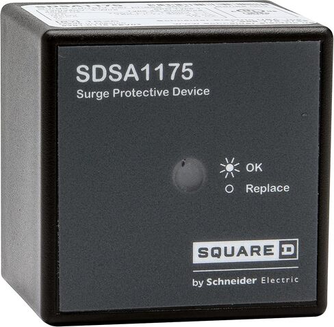 Square D - SDSA1175CP Surge Protector, Black in Saudi Arabia