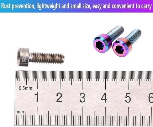 Stem Bolts, 6Pcs/Set M5*16mm Alloy Bike Fixed Stem Bolts Stem Stem Hex Tapered Bolts Screw TopCover Headset Screws in Saudi Arabia
