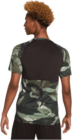 قميص Nike Pro Dri-fit الرجالي بأكمام قصيرة ونحيف مموه مقاس كبير in Saudi Arabia