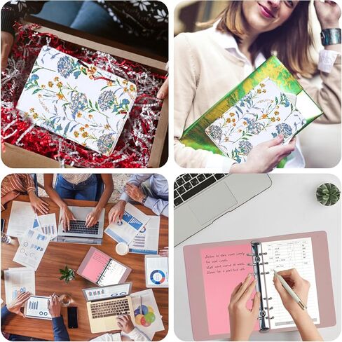 Budget Binder Money Organizer for Cash Vintage Flower Savings Binder A6 Budget Book with 12 Monthly Cash Envelopes, 24 Budegt Sheets, 72pcs Label Stickers (Tulips) in Saudi Arabia