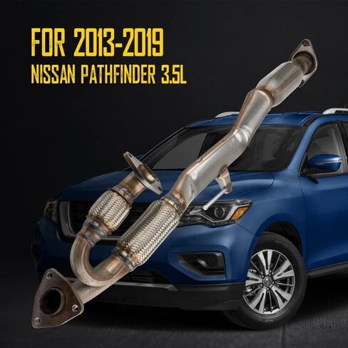 KAC Catalytic Converter Industrial Grade Stainless Steel Replacement for 2013-2019 Pathfinder 3.5L Flex Pipe & Catalytic Converter Replace # 15H41189 1Pcs ​(EPA Compliant) in Saudi Arabia