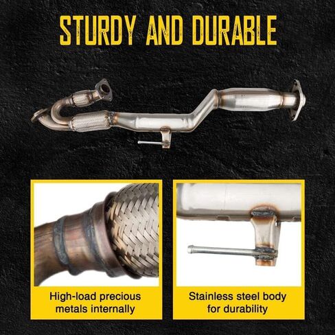 KAC Catalytic Converter Industrial Grade Stainless Steel Replacement for 2013-2019 Pathfinder 3.5L Flex Pipe & Catalytic Converter Replace # 15H41189 1Pcs ​(EPA Compliant) in Saudi Arabia