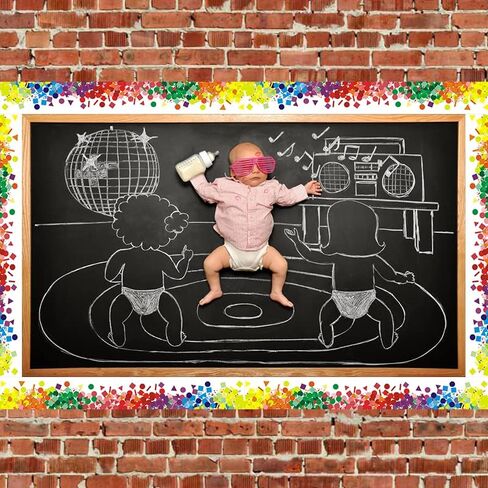 حدود لوحة إعلانات قصاصات فنية بألوان قوس قزح بطول 52.5 قدمًا، زخرفة حدودية ملونة لتزيين الفصول الدراسية. in Kuwait