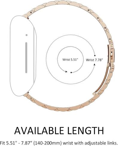 Maxjoy متوافق مع Fitbit Sense/Versa 3 Bands، Versa3 سوار معدني كبير من الفولاذ المقاوم للصدأ مع حافظة واقية للرجال والنساء متوافق مع ساعة Fitbit Sense/Versa 3 in Kuwait