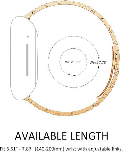 Maxjoy متوافق مع Fitbit Sense/Versa 3 Bands، Versa3 سوار معدني كبير من الفولاذ المقاوم للصدأ مع حافظة واقية للرجال والنساء متوافق مع ساعة Fitbit Sense/Versa 3 in Kuwait