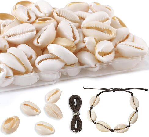 100 Pcs Natural Spiral Shell Beads for Crafts & Jewelry Making with Holes - Conch Shells for Adorning Hair Locks & Braids in Kuwait