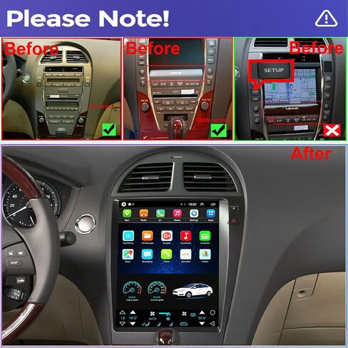 لترقية راديو LEX ES350 2007-2012، استبدال ستيريو Android، شاشة IPS تعمل باللمس، وحدة المعالجة المركزية رباعية النواة، ذاكرة الوصول العشوائي 2 جيجا، ذاكرة الوصول العشوائي 32 جيجا، بناء في السيارة اللاسلكية، Android Auto in Kuwait