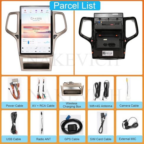 14.4 Inch Qualcomm Android 11 Car Radio for Jeep Grand Cherokee 2014-2020 Stereo Upgrade Tesla Style IPS Touch Screen Android Auto GPS Navigation Head Unit Multimedia Player in Saudi Arabia