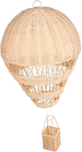 Rattan Hot Air Balloon Wicker Hot Air Balloon Pendant Balloon Centerpieces Rattan Ball Ornaments Hot Air Balloon Basket Home Decoration Hot Air Balloon Garland Chic Party Supplies in Saudi Arabia